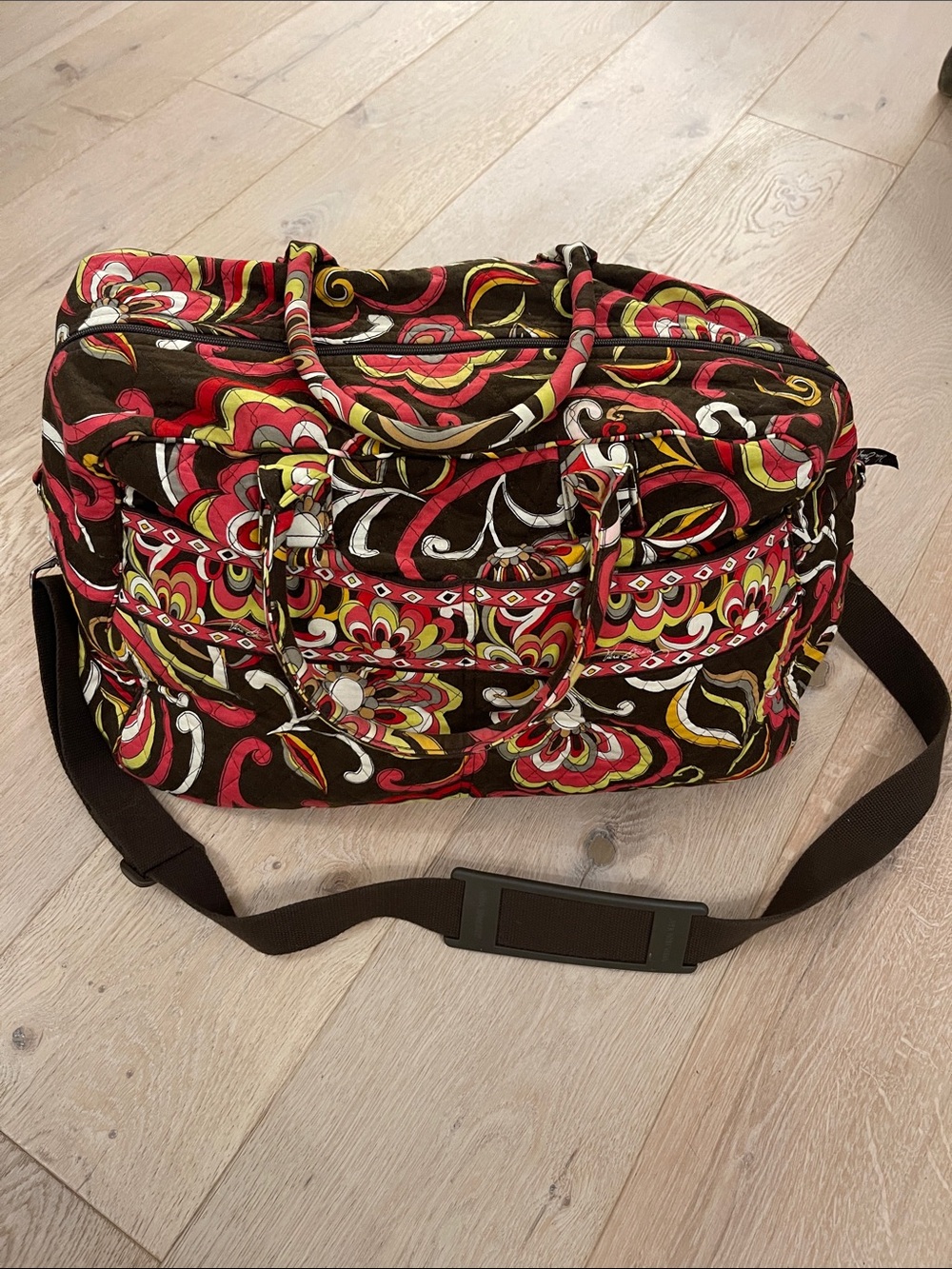 Vera Bradley Retired Puccini Quilted Travel Duffle Bag